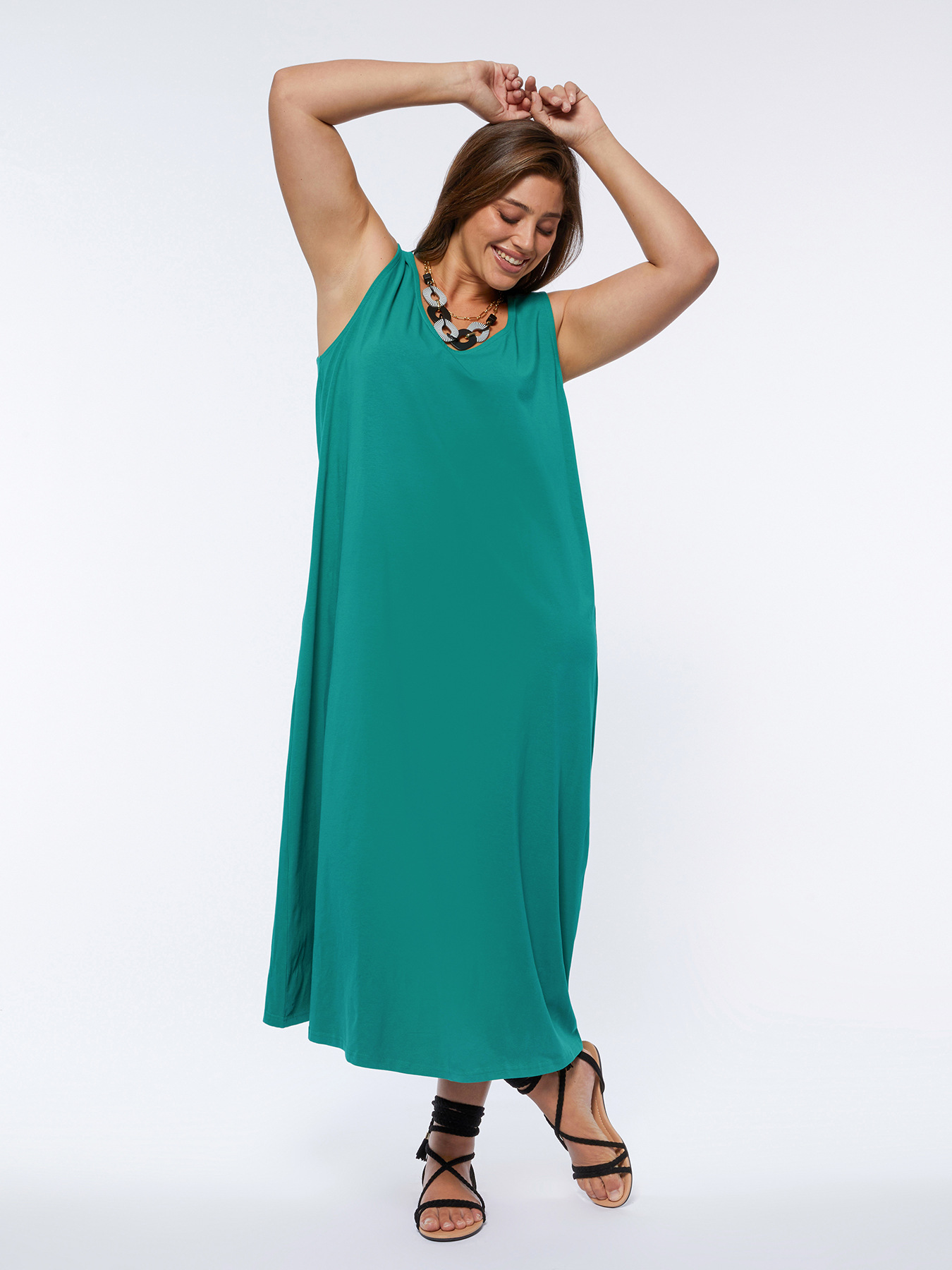 Vestido largo en Jersey image number 2