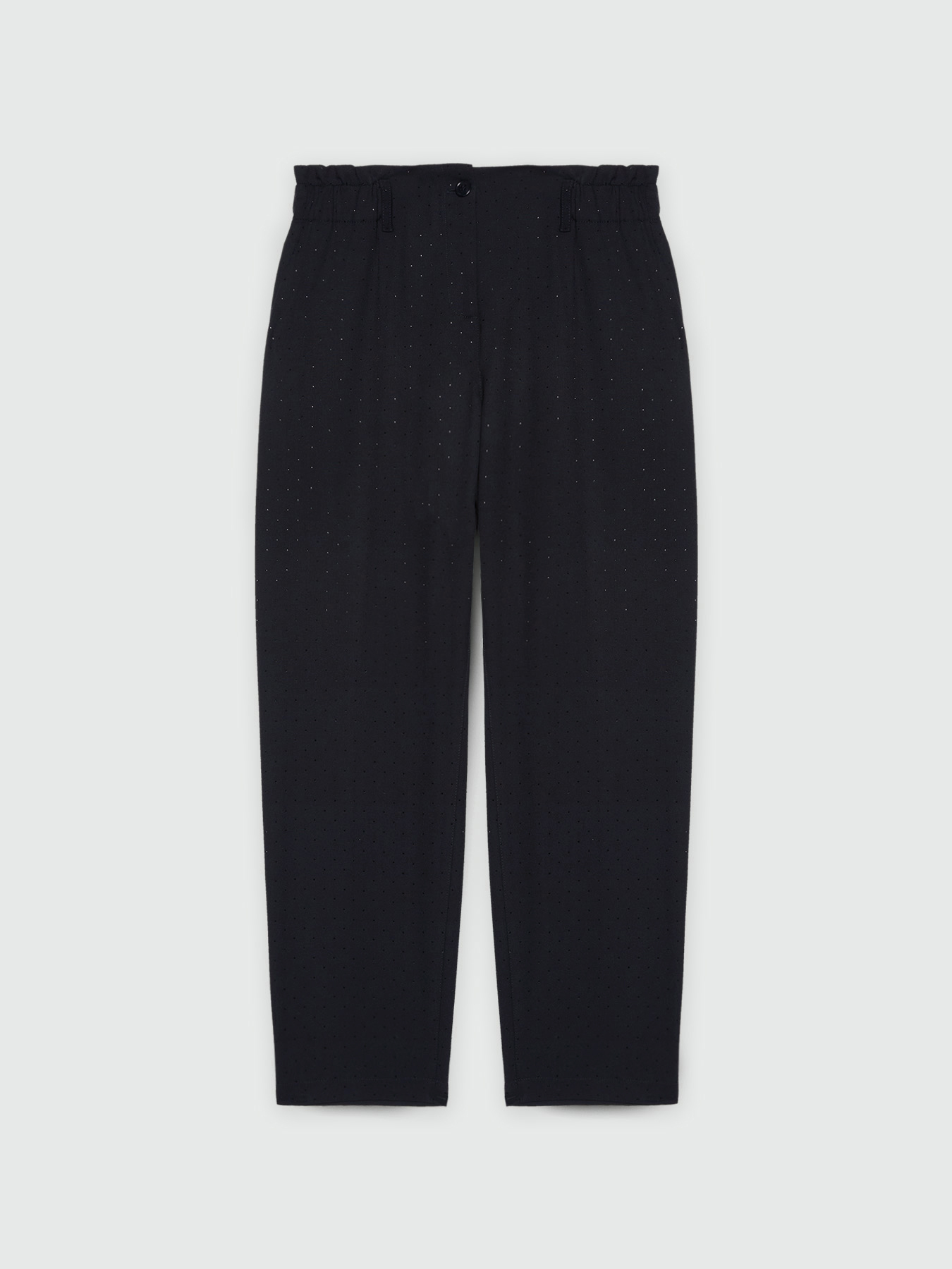 Balloon trousers with small crystals image number 4