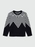 LENZING ECOVERO&trade; viscose chevron sweater image number 4