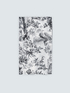 Viscose foulard with tropical print image number 1