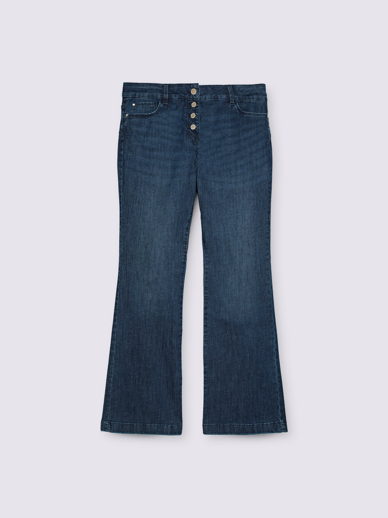 Ausgestellte Jeans in Blauwaschung image number 5
