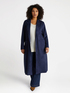 Long soft touch trench coat open in front image number 3