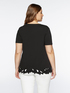 T-shirt with lace hem image number 1