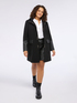 Cappotto con dettagli in tessuto lucido image number 0