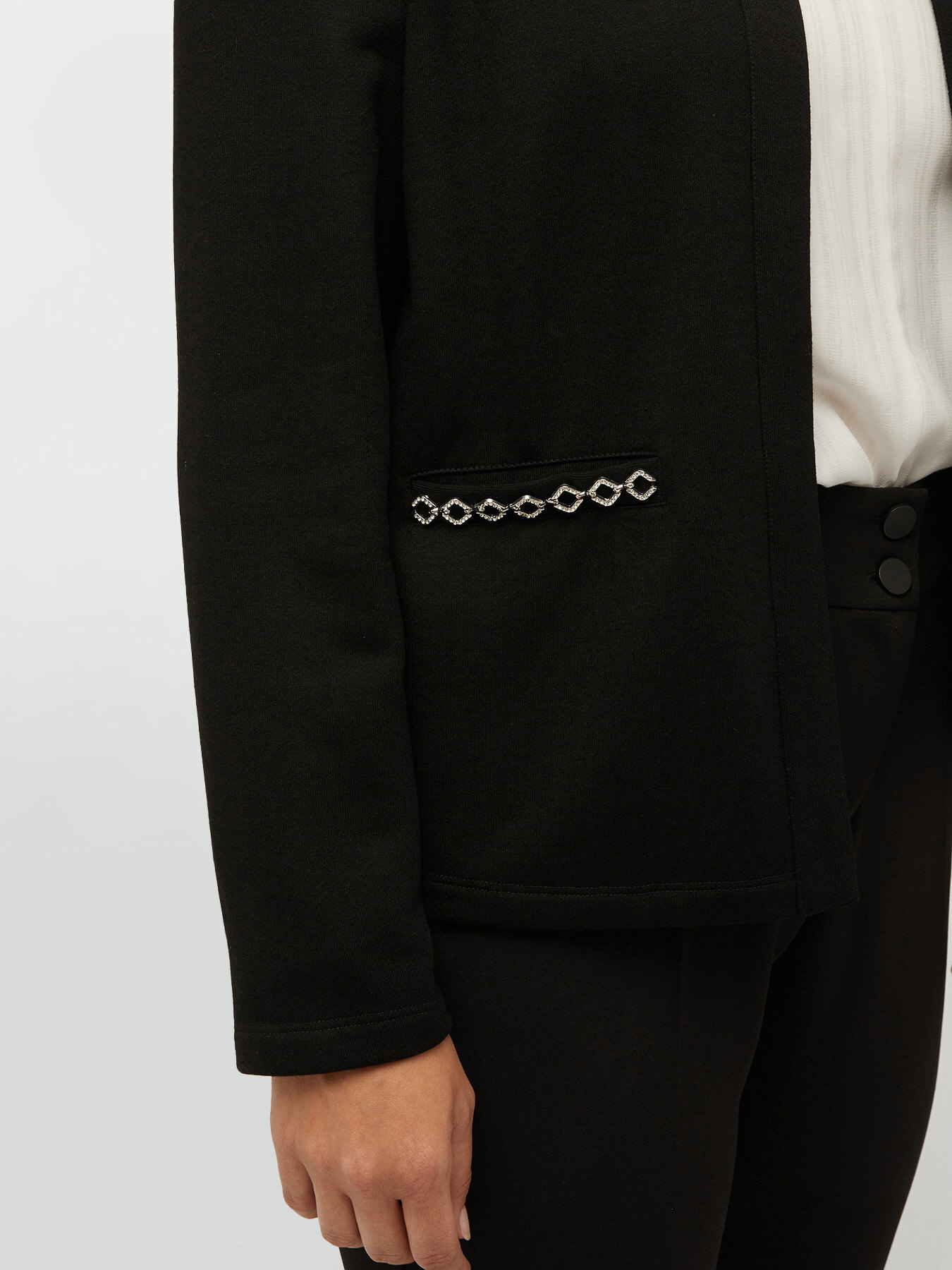 Veste courte en molleton image number 3