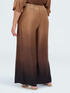 Palazzo-Hose aus Satin mit Farbverlauf image number 1