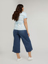 Cropped #livegreen organic cotton jeans image number 1