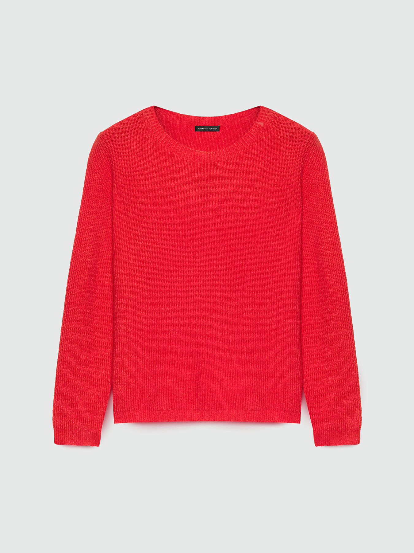 Rib knit sweater image number 4