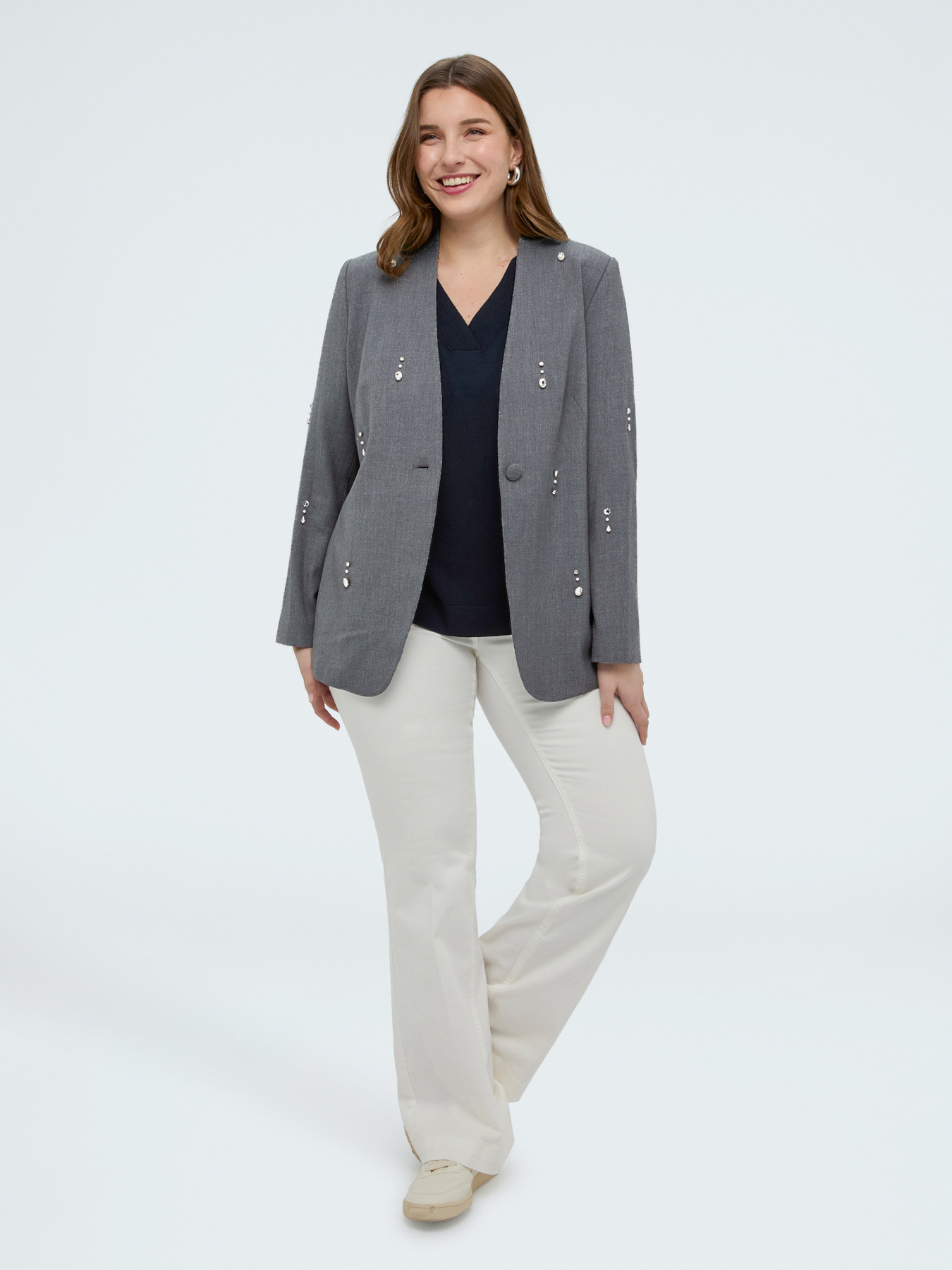 Blazer with shiny details image number 3