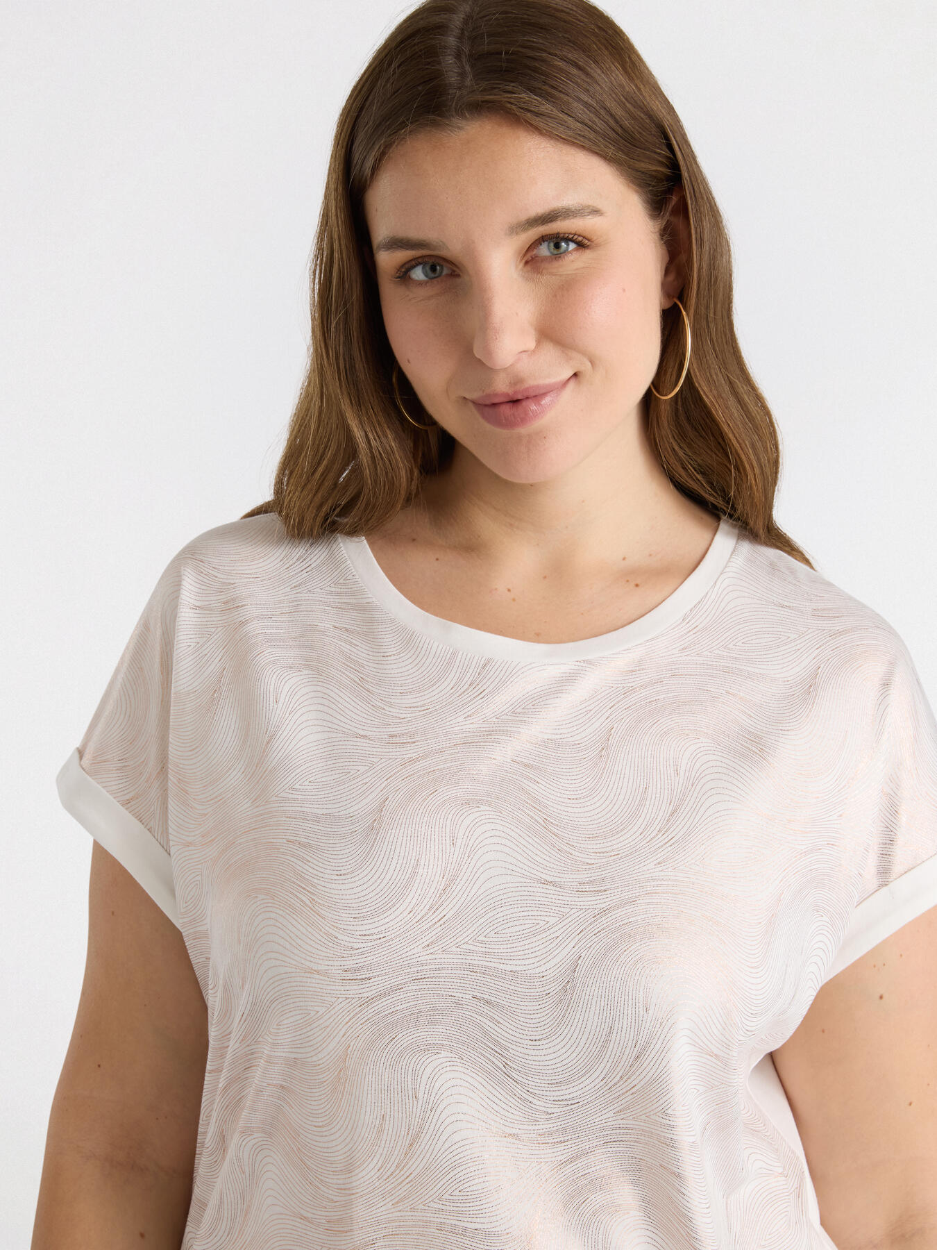 T-Shirt mit laminiertem Aufdruck image number 3