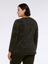 Camouflage knit with laminated effect image number 1