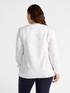 Floral sweatshirt with lettering image number 1