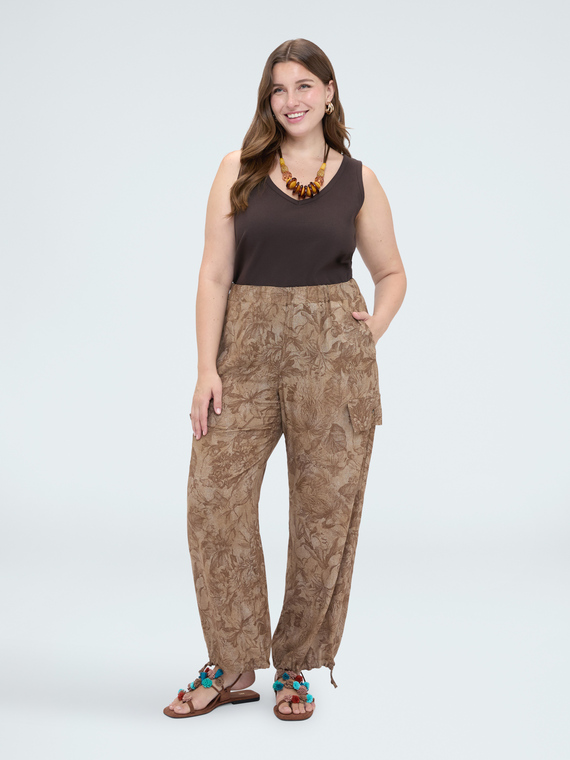 Cargo pants with print