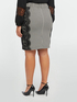 Houndstooth skirt with lace image number 2
