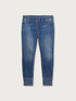 Smart Denim Collection cropped jeggings with embroidery image number 3