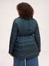 Quilted down jacket with chevron pattern image number 1