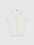 T-shirt con bordo applicato image number 4