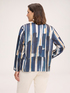 Bluse aus Satin mit Print image number 1