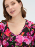 T-shirt en jersey viscose avec imprim&eacute; image number 3