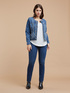 Mittelblaue Basic-Skinny-Jeans image number 0