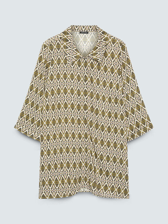 Viscose shirt with print