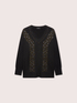 Sweater with jewel embellishments image number 5