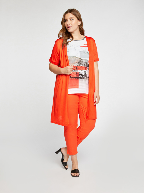 Fiorella Rubino Cardigan maniche corte in viscosa Donna