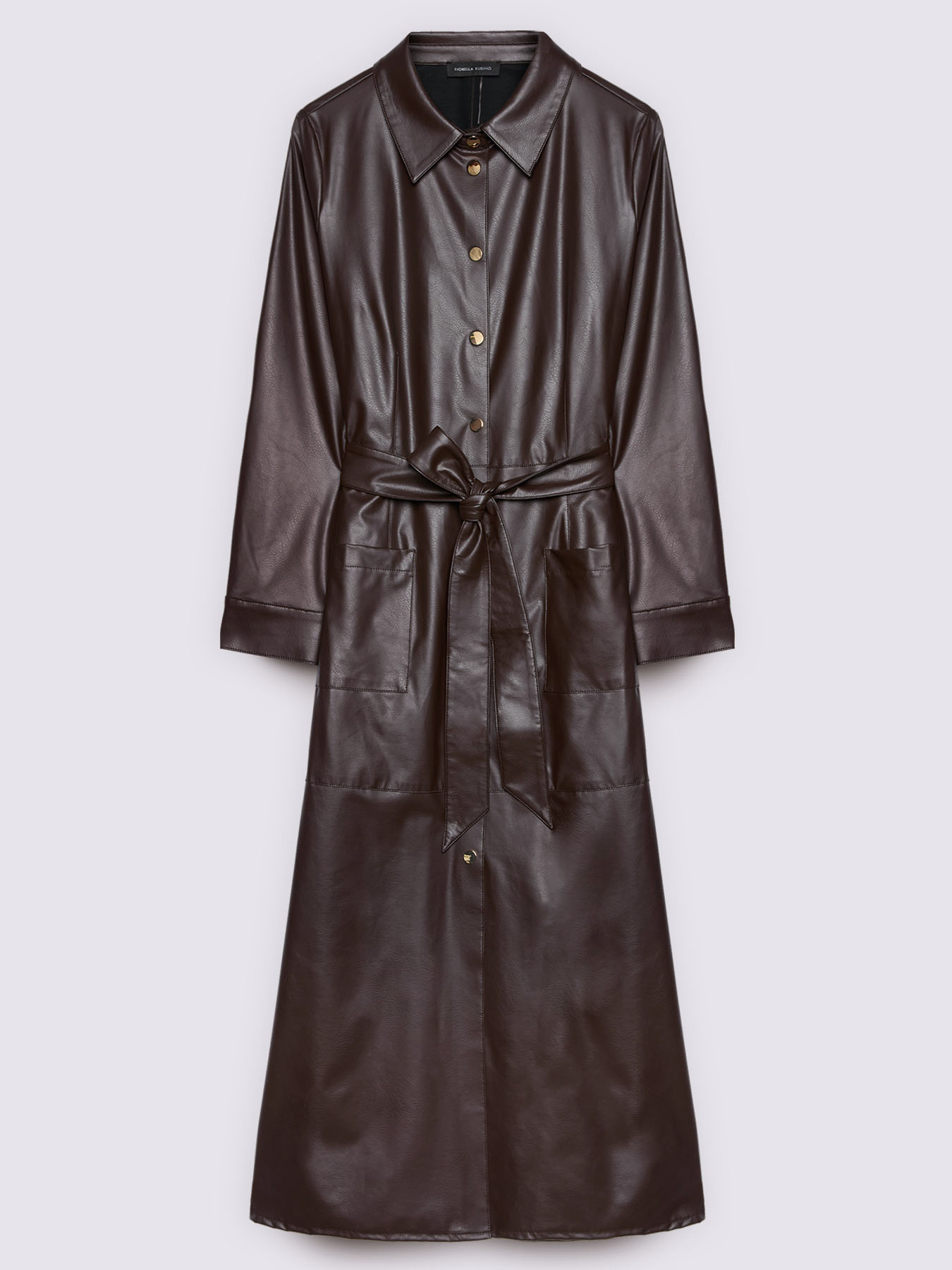 Long shirtdress with belt image number 6