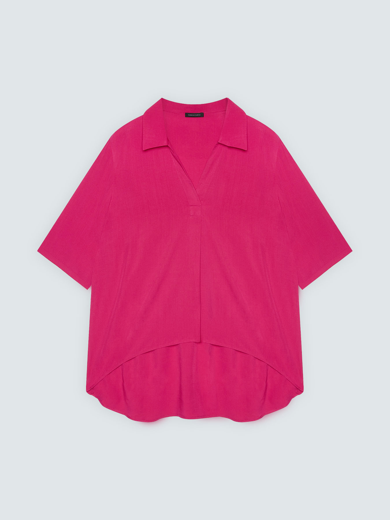 Boxy-Bluse mit Polokragen image number 4