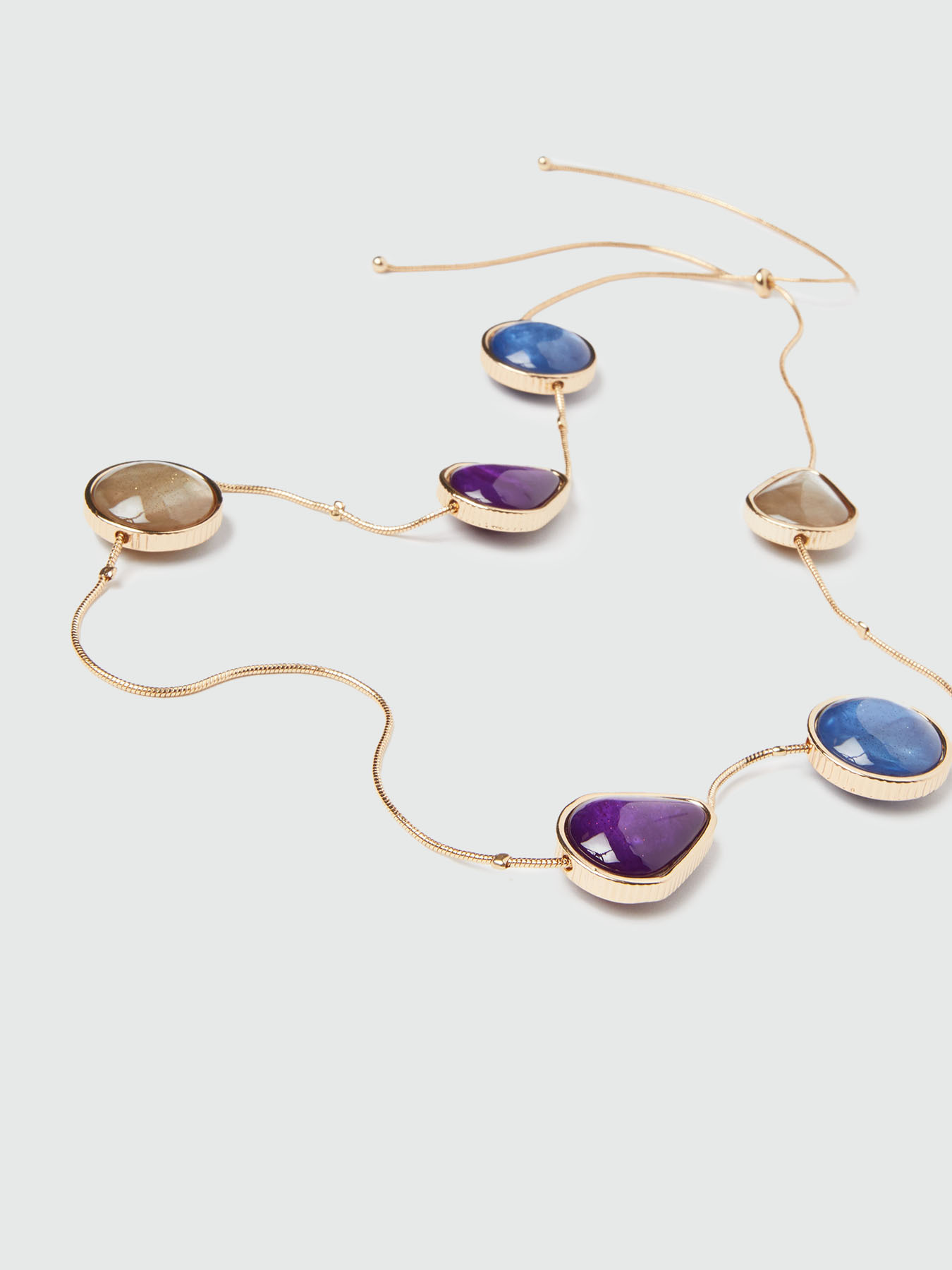 Necklace with pendants and thin chain image number 1