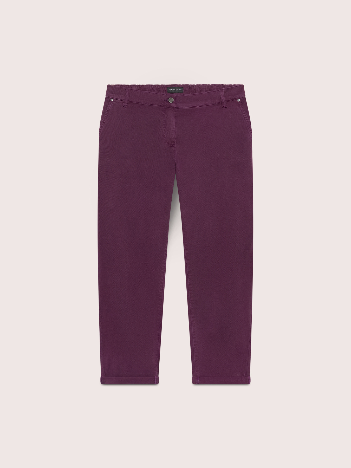 Cotton blend chino pants image number 4