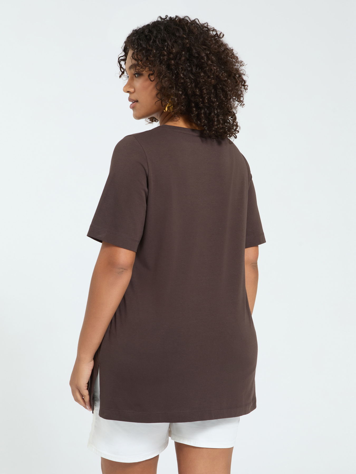 Cotton t-shirt with zebra print hotfix image number 1
