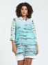Camicia stampa animalier sfumata image number 0