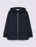Hooded zip-up sweatshirt image number 4