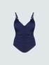 One-piece swimsuit with draping and luminous detail image number 4
