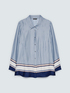 Geometric print satin shirt image number 4