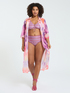 Bikini deux pi&egrave;ces avec imprim&eacute; multicolore et lacets image number 4