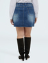 Denim mini skirt with appliqu&eacute;s image number 3