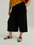 Pantalon cropped avec cordon de serrage &agrave; la taille image number 2