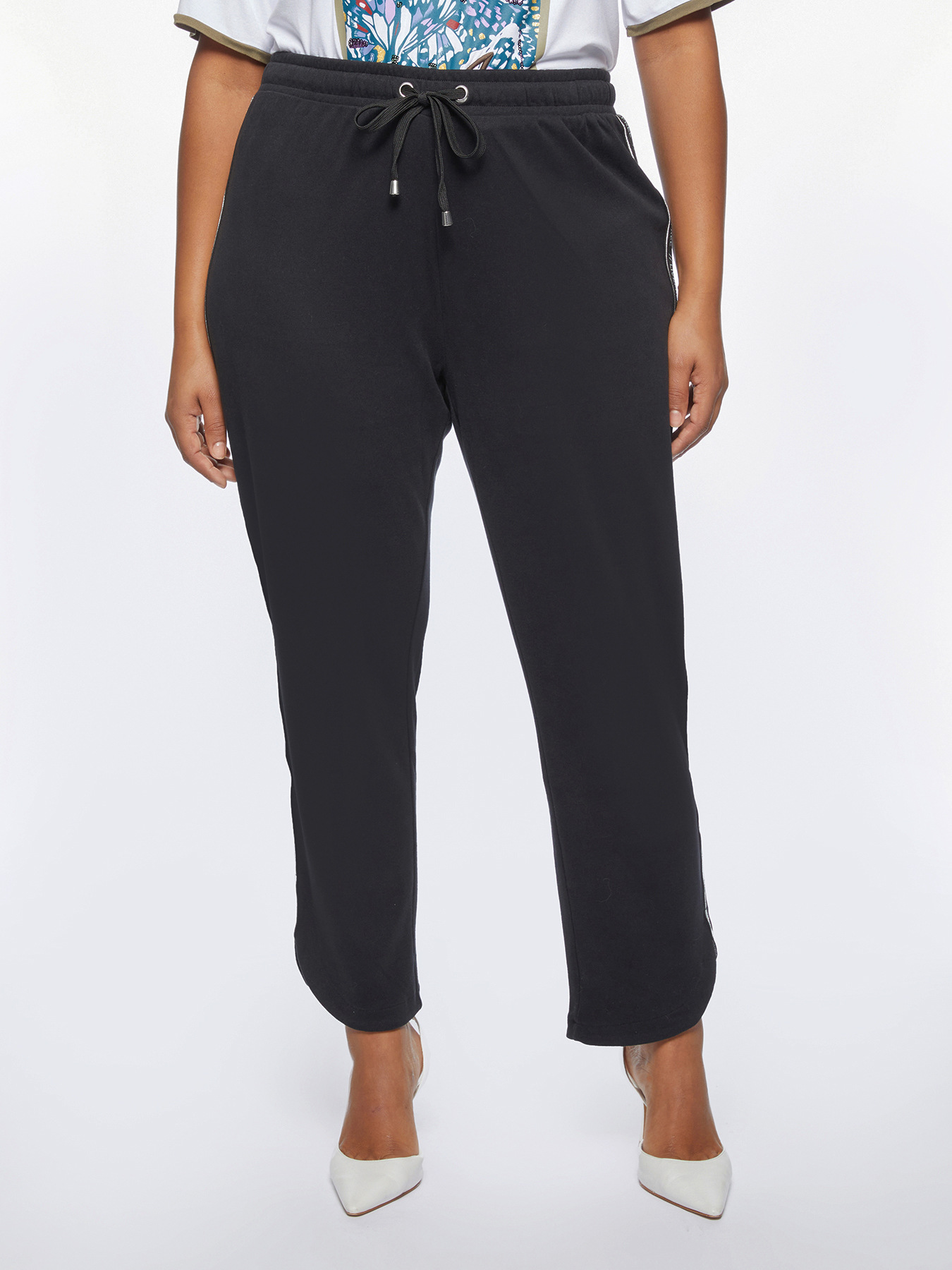 GO. jogger trousers with lettering image number 0