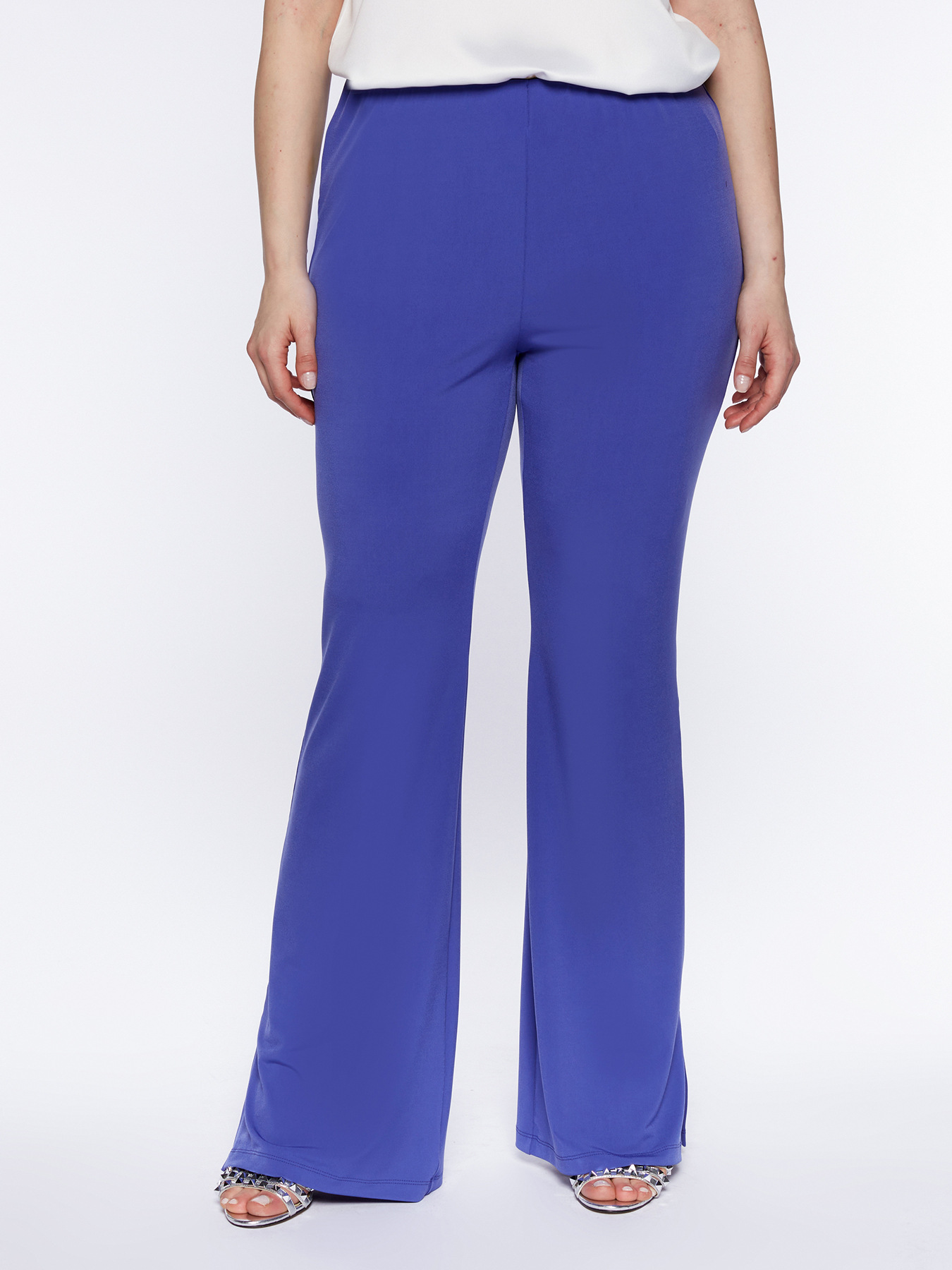 Pantaloni flare in jersey image number 0