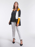 Long colour block cardigan image number 2