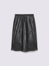 Long pencil skirt in coated fabric image number 4