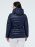 Quilted puffer jacket with tie belt image number 2