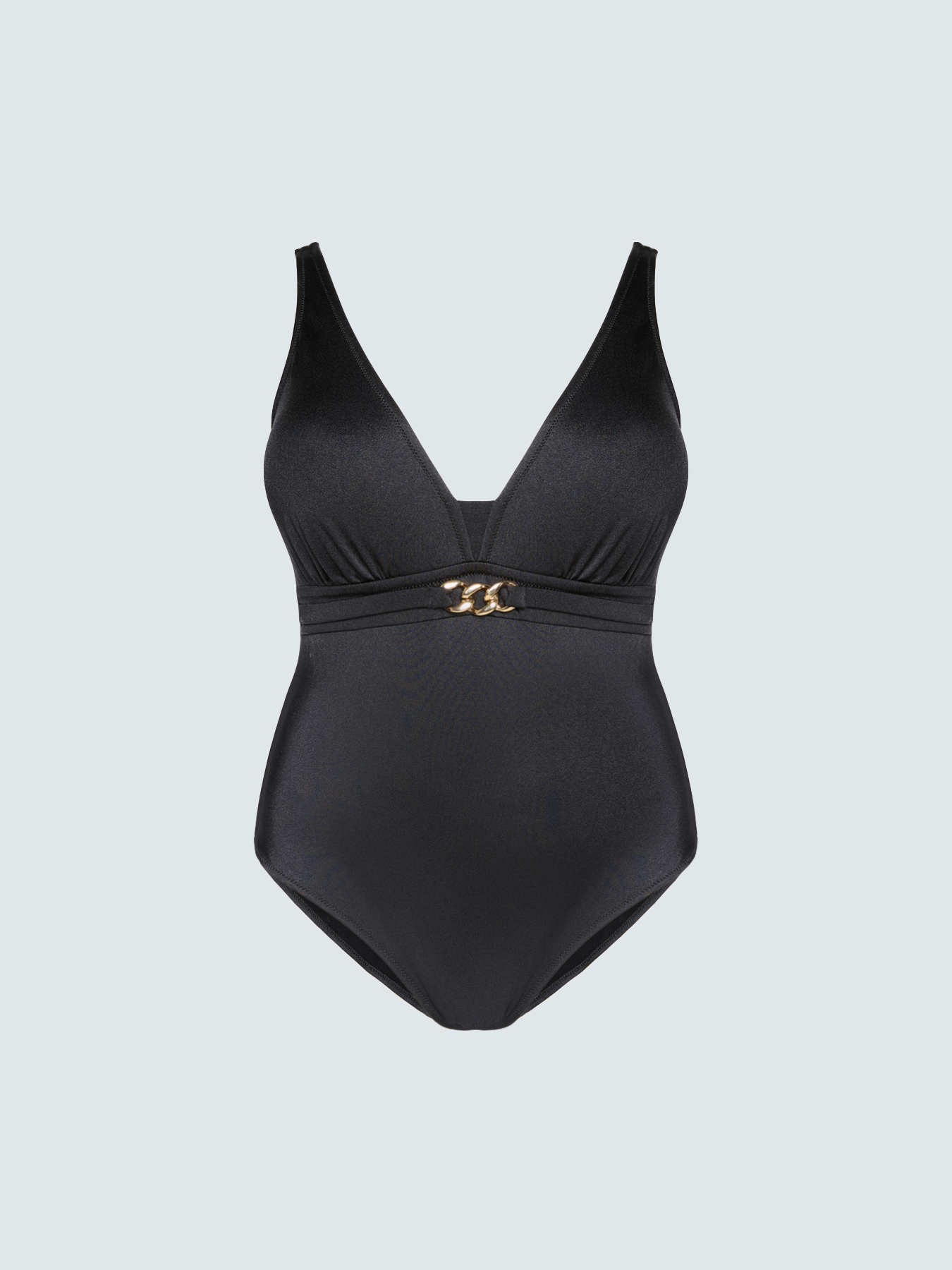 One-piece swimsuit with chain detail image number 4