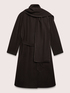Wool-blend coat with waist belt image number 5