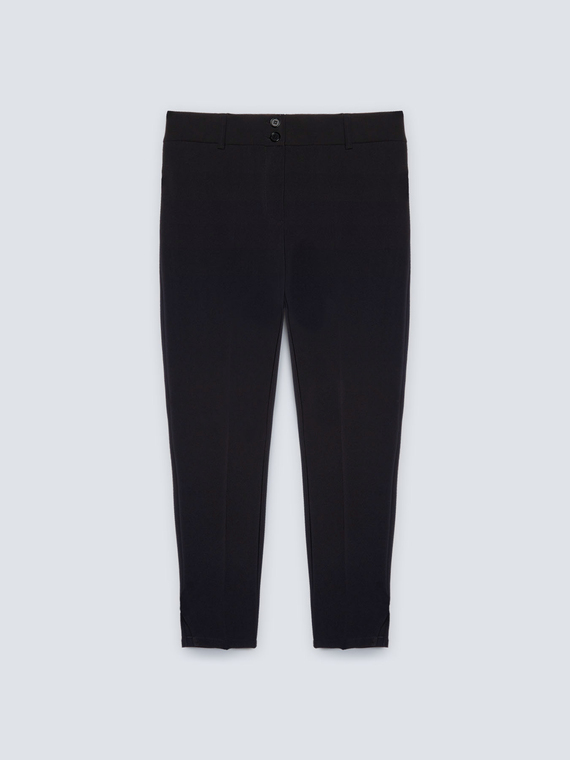 Slim trousers in technical fabric