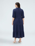 Long viscose shirt dress image number 1