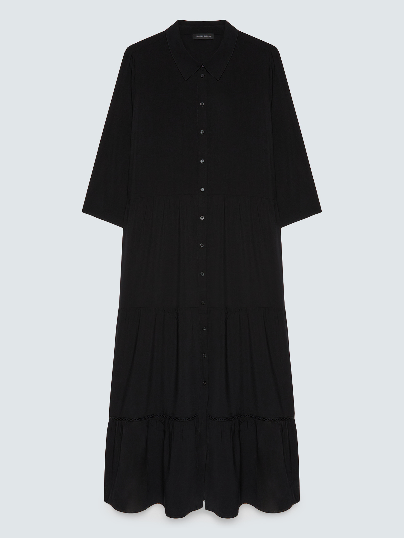 Langes Hemdblusenkleid aus Viskose image number 4