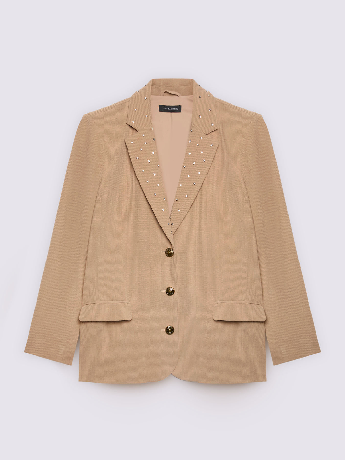 Velvet blazer with light spots image number 3